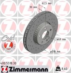 ZIMMERMANN FREN DISKI ON HAVALI 5 BJN 318X30X69,1X64,5 MERCEDES