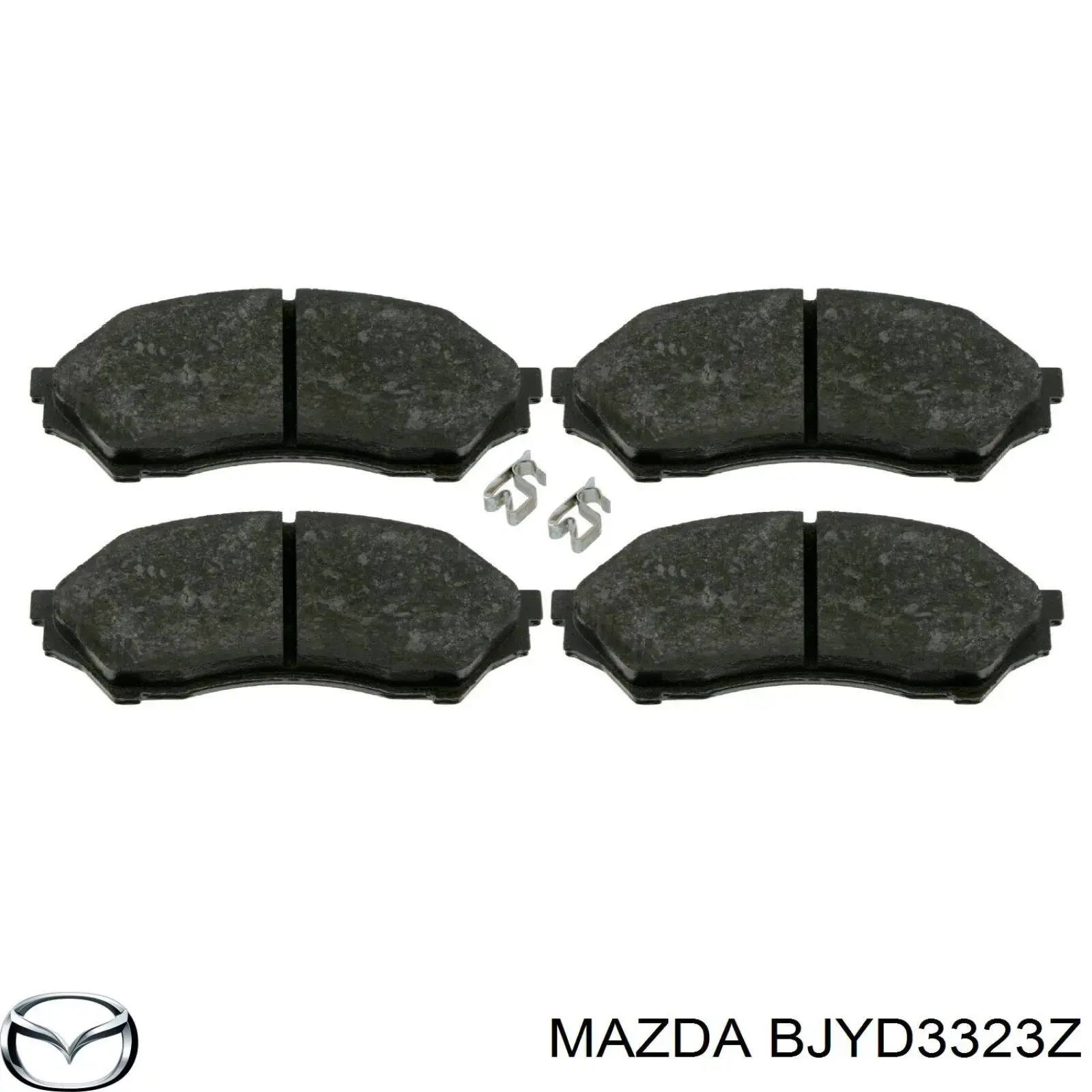 HI-Q FREN BALATA ON MAZDA 323 VI (BJ) 1.4i 16v 1998-2004 / 323 VI (BJ) 1.5i 16v 1998-2004 / 323 VI (BJ) 1.6i 1998-2004 B2YD3323Z