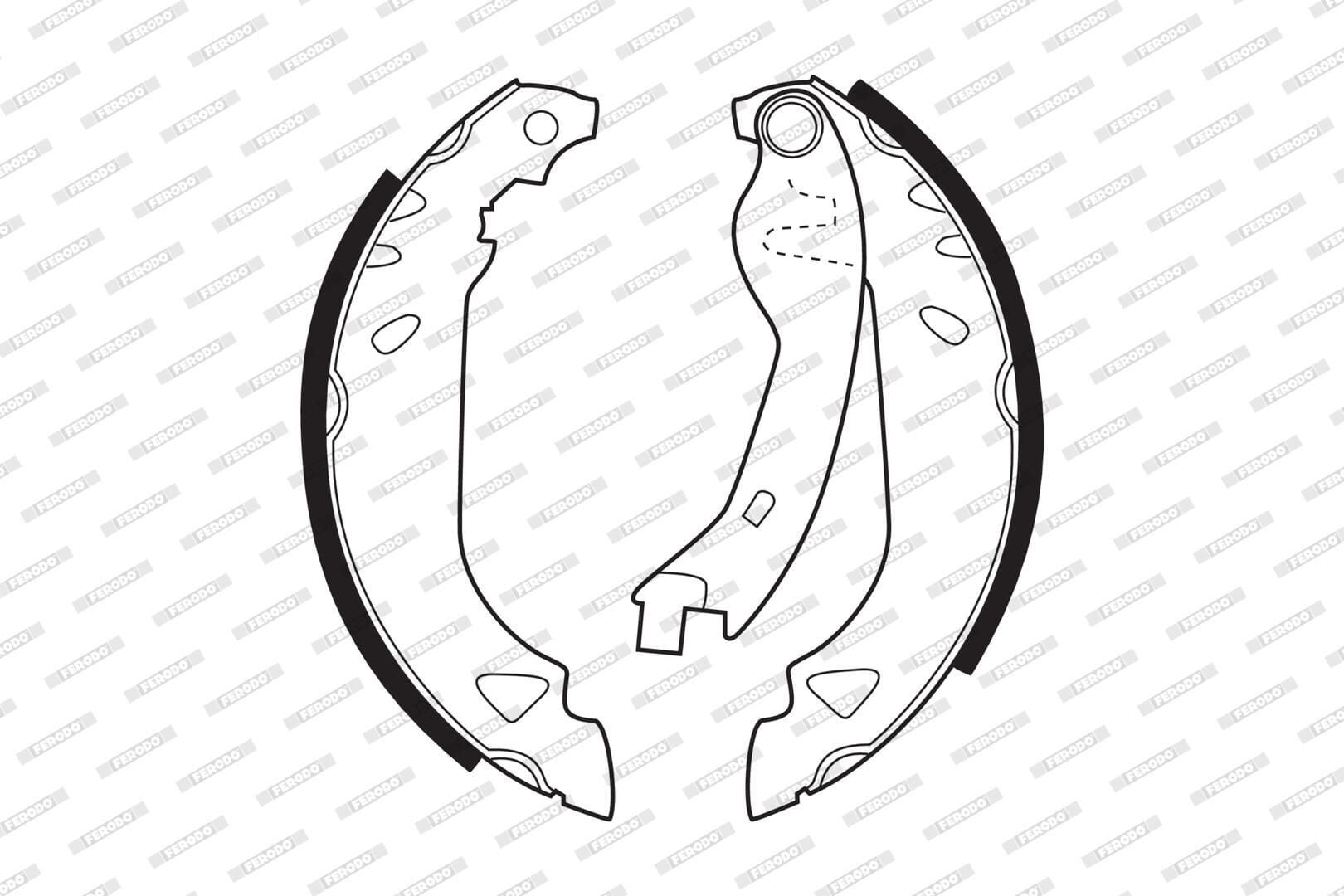 DELPHI FREN PABUC BALATA ARKA FIAT TEMPRA 1.6 LEVYELI 180X32 mm 1992-1999/ FIAT TIPO 1.6i 1990-2000/ FIAT TEMPRA 1.6i 1992-1999/ FIAT TIPO 1.4i 1990-2000 5890500