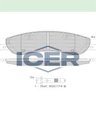 ICER FREN BALATA ON FISLI FORD TRANSIT (V347) 2.4 TDCI - 3.2 TDCI (ARKADAN ITISLI) 2006-2014 / TRANSIT (V348) 2.2 TDCI - 3.2 TDCI 2006-2014 / VW AMAROK 2.0 TDI - 2.0 BITDI - 2.0 TSI 2010- 2H0698151A
