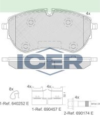 ICER FREN BALATA ON VOLKSWAGEN AMAROK 3.0 TDI V6 2017- 2H6698151