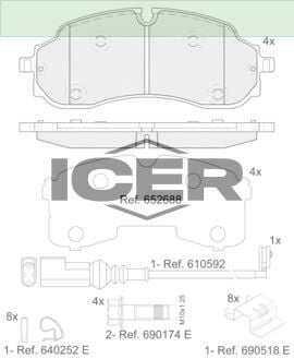 ICER FREN BALATASI ÖN TRANSİT V363 2020- LK4Z2001B