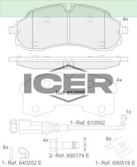 ICER FREN BALATASI ÖN TRANSİT V363 2020- LK4Z2001B