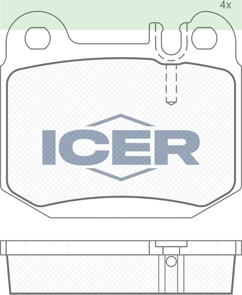 ICER FREN BALATASI ARKA MERCEDES ML-CLASS W163 98>05 1634200720