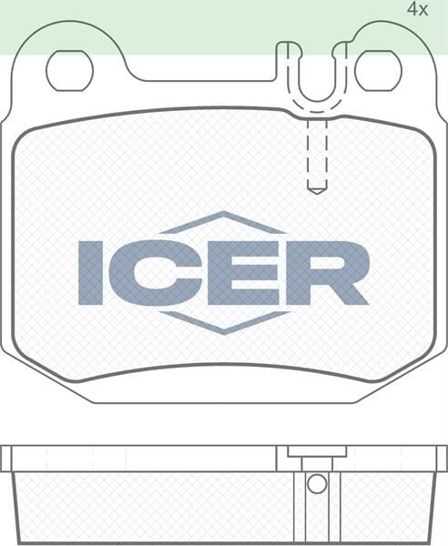 ICER FREN BALATASI ARKA MERCEDES ML-CLASS W163 98>05 1634200720