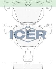 ICER FREN BALATA ARKA LAND ROVER RANGEROVER III 3.0 TD 6 02-2012/BMW X5 3.0 D 00-2007/(E53) 3.5 XD 00-2007/(E53) 4.4 00-2007/BMW X3 (E83) 2.0 D 04-2010/(E83) 3.0 D 2004-2010/(E83) 2.5 2004-2010 34211162862