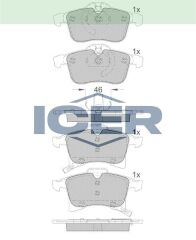 ICER FREN BALATA ON IKAZLI ASTRA H 1.3 CDTI 2004-2010/ ZAFIRA B 1.6 2005-2011/ COMBO C 1.3 CDTI 2001-2006/ MERIVA A 1.3 CDTI 2003-2010/ OPEL CORSA E 1.4 2014-/ CORSA E 1.2 2014-/ MERIVA B 1.4 2010- 1605080