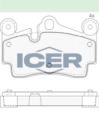 ICER FREN BALATA ARKA VOLKSWAGEN TOUAREG (7LA,7L6,7L7) 6.0i W12 17-18 JANT 2002-2010 7L0698451