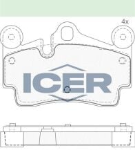 ICER FREN BALATA ARKA VOLKSWAGEN TOUAREG (7LA,7L6,7L7) 6.0i W12 17-18 JANT 2002-2010 7L0698451
