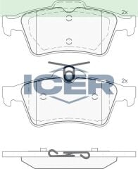 ICER FREN BALATA ARKA VECTRA C 1.6 16v-1.9 CDTI-2.0 DTI 2002-2008/CITROEN C5 III 1.6 HDI-1.6 THP 08-2015/PEUGEOT 508 1.6E-HDI 2010-/FOCUS II 1.6 TDCI 2004-2011/TRANSIT CON. 1.8 TDCI 2002-2013 1233679