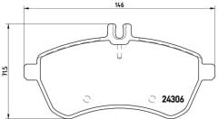 HI-Q FREN BALATA ON MERCEDES C SERISI (W204) C 180 2007-2014/ C 200 CDI 2007-2014/ C 200 2007-2014/ C 220 CDI 2007-2014/ C SERISI (S204) C 200 CDI 2007-/ C 200 2007-/ C 220 CDI 2007-/C 250 CDI 2007-