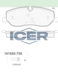 ICER FREN BALATA ON LAND ROVER RANGEROVER III 3.0 TD 6 2002-2012 / LAND ROVER DISCOVERY (TAA) 2.7 TD 2004-2010 LR019618