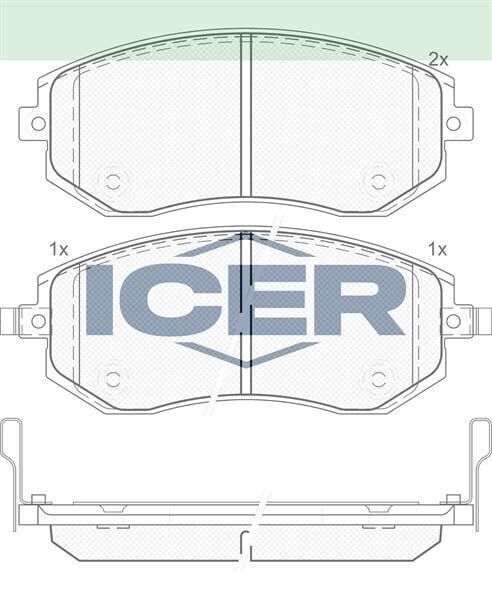 ICER FREN BALATA ON SUBARU LEGACY IV 2003-2009 / LEGACY 26296AE160