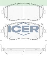 ICER FREN BALATA ON SUBARU LEGACY IV 2003-2009 / LEGACY 26296AE160