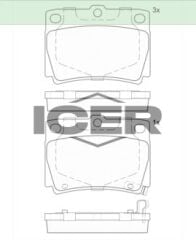 ICER ARKA BALATA MITSUBISHI PAJERO SPORT 2.5 TDI-3.0 4605A783