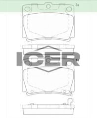 ICER ARKA BALATA MITSUBISHI PAJERO SPORT 2.5 TDI-3.0 4605A783