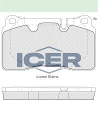 ICER FREN BALATA ON VOLKSWAGEN TOUAREG 3.0 V6 TDI 2002-2010/ TOUAREG 3.6 V6 FSI 2002-2010/ TOUAREG 3.2i V6 2002-2010/ TOUAREG 4.2 V8 2002-2010/ TOUAREG 5.0 V10 TDI 2002-2010 107856041