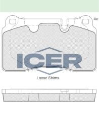 ICER FREN BALATA ON VOLKSWAGEN TOUAREG 3.0 V6 TDI 2002-2010/ TOUAREG 3.6 V6 FSI 2002-2010/ TOUAREG 3.2i V6 2002-2010/ TOUAREG 4.2 V8 2002-2010/ TOUAREG 5.0 V10 TDI 2002-2010 107856041