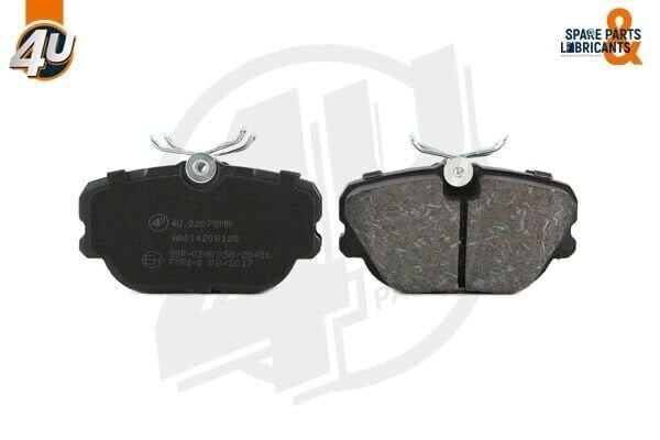 4U 4U FREN BALATA ON MERCEDES 190 (W201) 2.0 1982-1993 / 2.5 1982-1993/ D 2.5 1982-1993/ BMW 3 SERISI (E30) 316 i 1982-1992/ 315 1982-1992/ 320 D 1982-1992/ 318 i 1982-1992/ 323 i 1982-1992 A0014208120