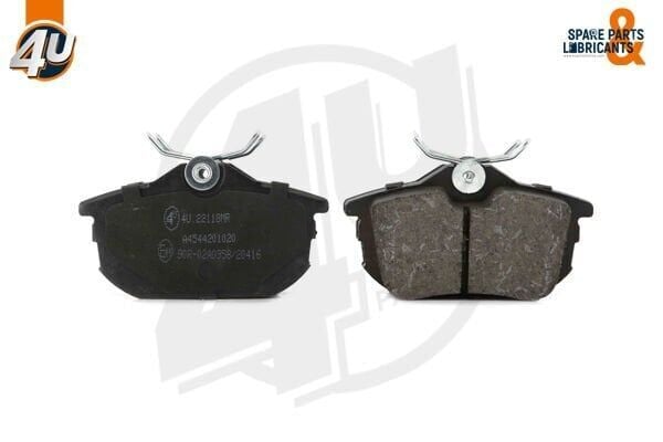 4U 4UFREN BALATA ARKA VOLVO S40 I 1.6i 16v 1995-2003/ S40 I 1.8i 16v 1995-2003/ S40 I 1.9 TD 1995-2003/ MITSUBISHI CARISMA (DA) 1.8 GDI 1995-2006/ COLT VI 1.3 2002-2012/ COLT VI 1.5 DID 2002-2012 A4544201020