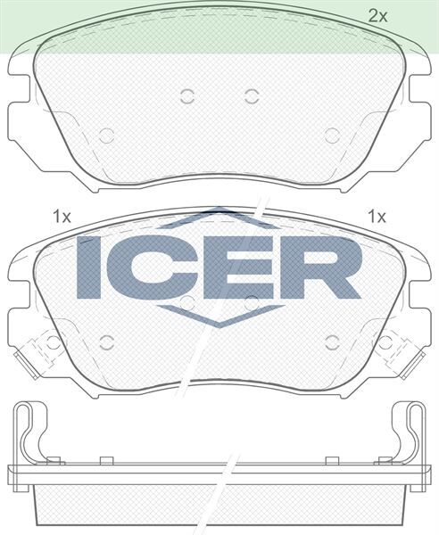 ICER FREN BALATA ON IKAZLI OPEL INSIGNIA 1.6 16 JANT 2008- / INSIGNIA 1.6 T 2008- / INSIGNIA 2.0 CDTI 130 HP 2008- 10605185