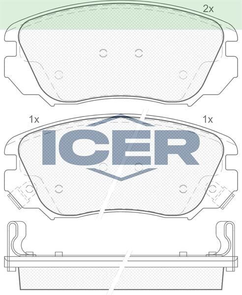 ICER FREN BALATA ON IKAZLI OPEL INSIGNIA 1.6 16 JANT 2008- / INSIGNIA 1.6 T 2008- / INSIGNIA 2.0 CDTI 130 HP 2008- 10605185