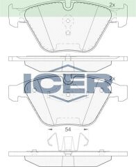 ICER FREN BALATA ON BMW 3 SERISI (E90) 318 i 2005-2011 / (E90) 320 i 2005-2011 / (E90) 320 D 2005-2011 / (E90) 325 D 2005-2011 34106880754