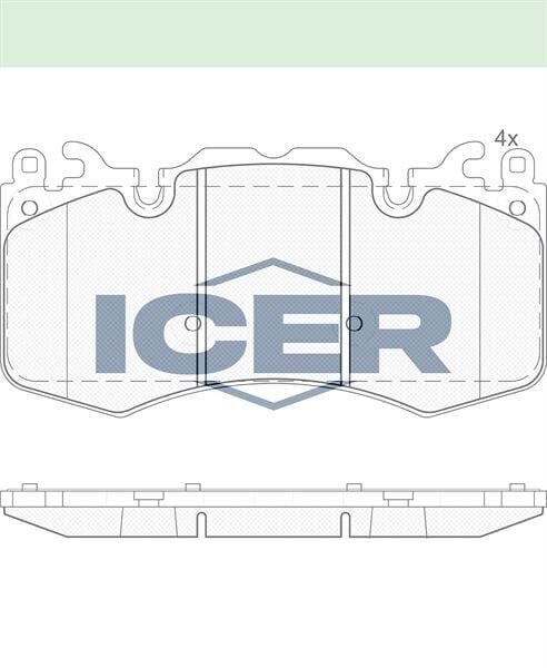ICER FREN BALATA ON LAND ROVER DISCOVERY IV (LA) 3.0 TD 4X4 2010- LR016684