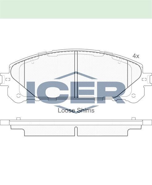 ICER FREN BALATA ON TEL DELIKLI TOYOTA RAV4 IV (ZSA4,ALA4) 2.0 VVT-I - 2.0 D-4D 4X4 2012-/ LEXUS NX (_Z1_) 2.5 2014-/ RX (_L2_) 450h 3.5 T 2015-/ ES VII (Z10_, _A10_, _H10_) 2.5 Hybird 2018- 044650E010