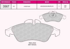 BEŞER FREN BALATA ON MERCEDES SPRINTER 2T (901,902) 208 D 1995-2006/ SPRINTER 2T (901,902) 210 D 1995-2006/ VOLKSWAGEN LT 28-35 II (2DB,2DE,2DK) 2.5 TDI 1996-2006/LT 28-35 II (2DB,2DE,2DK) 2.8 TDI 1996-2006 2D0698151