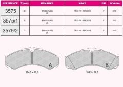 BEŞER FREN BALATA ON IVECO DAILY II (30-10C) 2.8i 1996-1999 / DAILY II (35-10) 2.5i 1996-1999 2994086