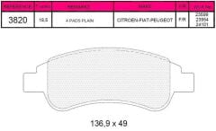BEŞER BALATA ON PARTNER 96-08/301 1.6 HDI 12-/307 1.4 HDI 00-07/206 00-/207 05-/208 12-/2008 I 13- /BERLINGO 1.6 HDI 96-08/C-ELYSEE 1.6 HDI 12-/C4 1.6 HDI 04-09/C3 II 1.4 HDI 09-16/CORSA F 1.2 1.5 19- 1610489680