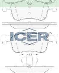 ICER FREN BALATA ON BMW 1 SERISI (F20,F21) 116 i 2010- / (F20,F21) 116 D 2010- / (F20,F21) 118 D 2010- 34116850567