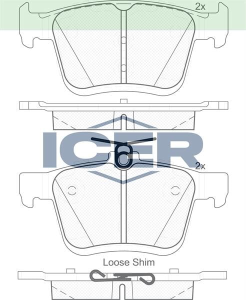 ICER FREN BALATA ARKA GOLF VII 1.2 TSI 2012-/ TIGUAN 1.4 TSI 2016-/ARTEON 1.5 TSI 2017-/PASSAT 1.4 TSI 2014-/AUDI A3 1.4 TFSI 2012-/SEAT ATECA 1.4 TSI 2016-/KODIAQ 1.4 TSI 2017-/OCTAVIA 1.6 2012- 3Q0698451