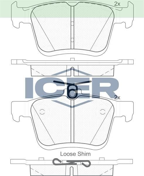 ICER FREN BALATA ARKA GOLF VII 1.2 TSI 2012-/ TIGUAN 1.4 TSI 2016-/ARTEON 1.5 TSI 2017-/PASSAT 1.4 TSI 2014-/AUDI A3 1.4 TFSI 2012-/SEAT ATECA 1.4 TSI 2016-/KODIAQ 1.4 TSI 2017-/OCTAVIA 1.6 2012- 3Q0698451