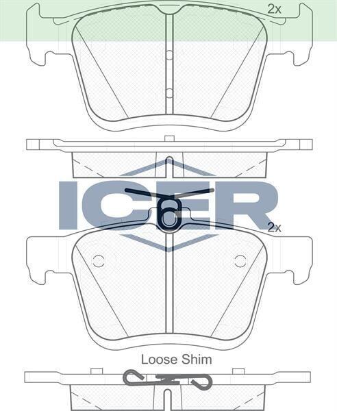 ICER FREN BALATA ARKA GOLF VII 1.2 TSI 2012-/ TIGUAN 1.4 TSI 2016-/ARTEON 1.5 TSI 2017-/PASSAT 1.4 TSI 2014-/AUDI A3 1.4 TFSI 2012-/SEAT ATECA 1.4 TSI 2016-/KODIAQ 1.4 TSI 2017-/OCTAVIA 1.6 2012- 3Q0698451