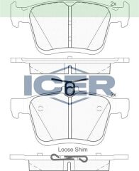 ICER FREN BALATA ARKA GOLF VII 1.2 TSI 2012-/ TIGUAN 1.4 TSI 2016-/ARTEON 1.5 TSI 2017-/PASSAT 1.4 TSI 2014-/AUDI A3 1.4 TFSI 2012-/SEAT ATECA 1.4 TSI 2016-/KODIAQ 1.4 TSI 2017-/OCTAVIA 1.6 2012- 3Q0698451