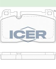ICER FREN BALATA ON AUDI Q5 (8R) 2.0 TDI 2008-/ 2.0 TFSI 2008-/ 3.0 TDI 2008- / PORSCHE MACAN (95B) 2.0 2014-/ MACAN (95B) 3.0 S 2014- 8R0698151AA