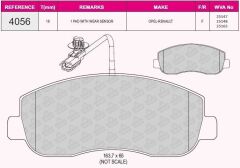 BEŞER FREN BALATA ON FISLI RENAULT MASTER III (FV) 2.3 DCI 2010- / MASTER III (FV) 2.5 DCI 2010- / OPEL MOVANO B 2.3 DCI 2010- 410601061R