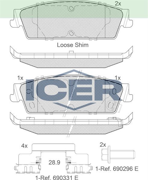 ICER FREN BALATASI AVALANCHE ESCALADE SİERRA 1500 SİLVE 15792633