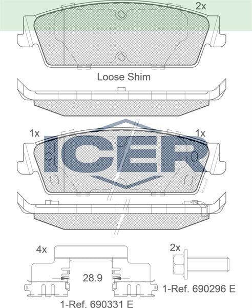 ICER FREN BALATASI AVALANCHE ESCALADE SİERRA 1500 SİLVE 15792633