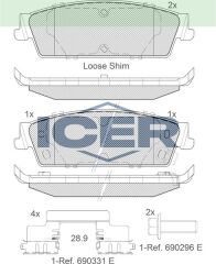 ICER FREN BALATASI AVALANCHE ESCALADE SİERRA 1500 SİLVE 15792633