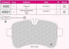 BEŞER FREN BALATA ARKA FISLI IVECO DAILY IV 2.3i 2006-2011 42555917