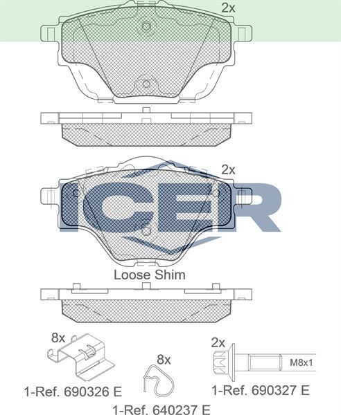 ICER .BALATA ARKA C4 PICASSO II 1.6 HDI 13-/ C4 PICASSO II 1.6 VTI 13-/ C5 AIRCROSS 18-/ PEUGEOT 308 II 2.0 HDI 14-/ 5008 II 1.6 HDI 14-/ DS 4 1.2 - 1.5 - 1.6 21-/ OPEL ASTRA L 1.2 - 1.5 D 21- 1647874380