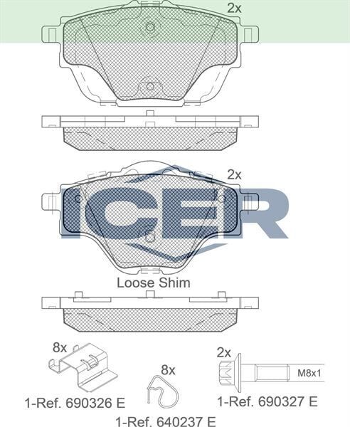 ICER .BALATA ARKA C4 PICASSO II 1.6 HDI 13-/ C4 PICASSO II 1.6 VTI 13-/ C5 AIRCROSS 18-/ PEUGEOT 308 II 2.0 HDI 14-/ 5008 II 1.6 HDI 14-/ DS 4 1.2 - 1.5 - 1.6 21-/ OPEL ASTRA L 1.2 - 1.5 D 21- 1647874380