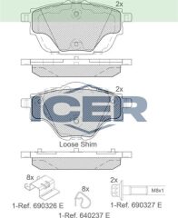 ICER .BALATA ARKA C4 PICASSO II 1.6 HDI 13-/ C4 PICASSO II 1.6 VTI 13-/ C5 AIRCROSS 18-/ PEUGEOT 308 II 2.0 HDI 14-/ 5008 II 1.6 HDI 14-/ DS 4 1.2 - 1.5 - 1.6 21-/ OPEL ASTRA L 1.2 - 1.5 D 21- 1647874380