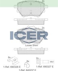 ICER FREN BALATA ARKA PROACE CITY 19-/P208 II 19-/308 II 13-/508 II 18-/3008 SUV 16-/PARTNER 18-/RIFTER 18-/OPEL COMBO 18-/GRANDLAND X 17-/CORSA F 19-/ MOKKA 20-/BERLINGO 16-/ C4 13-/DOBLO 22- 1636413980