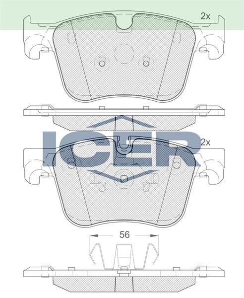 ICER FREN BALATA ON PEUGEOT 3008 16-/ 508 II 18-/ 5008 II 16-/ PARTNER 18-/ RIFTER 19-/ PROACE 2019-/ CITROEN C4 PICASSO 13-/ BERLINGO 16-/ C5 AIRCROSS 18-/ GRANDLAND 17-/COMBO E 18-/DS 7 17- 1609898580