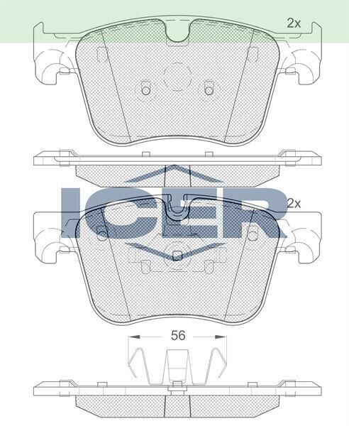 ICER FREN BALATA ON PEUGEOT 3008 16-/ 508 II 18-/ 5008 II 16-/ PARTNER 18-/ RIFTER 19-/ PROACE 2019-/ CITROEN C4 PICASSO 13-/ BERLINGO 16-/ C5 AIRCROSS 18-/ GRANDLAND 17-/COMBO E 18-/DS 7 17- 1609898580