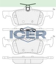 ICER FREN BALATA ARKA PEUGEOT 308 II 1.6 HDI 2014- / 308 II 1.6 THP 2014- / 308 II 1.2 VTI 2014- 1610814180